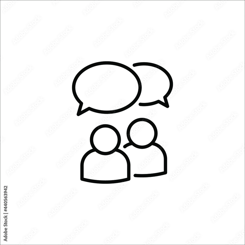 Chat, speak sign, talk icon Communication concept on white background. eps 10 Chat, speak sign, talk icon Communication concept on white background. eps 10