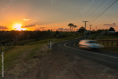 Country Road sunset photo
