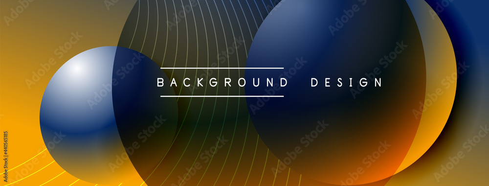 Gradient circles with shadows. Vector techno abstract background. Modern overlapping forms wallpaper background, design template Gradient circles with shadows. Vector techno abstract background. Modern overlapping forms wallpaper background, design template
