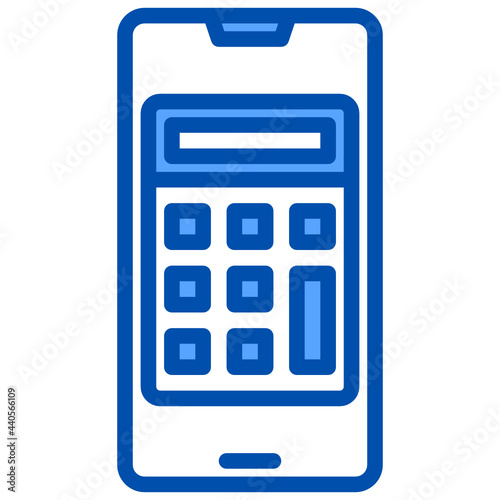 Calculator blue style icon