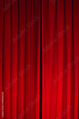 Wall background red color. Wave background. Abstract wall. Red Curtain.