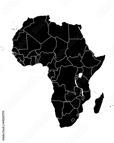 Karte von Afrika