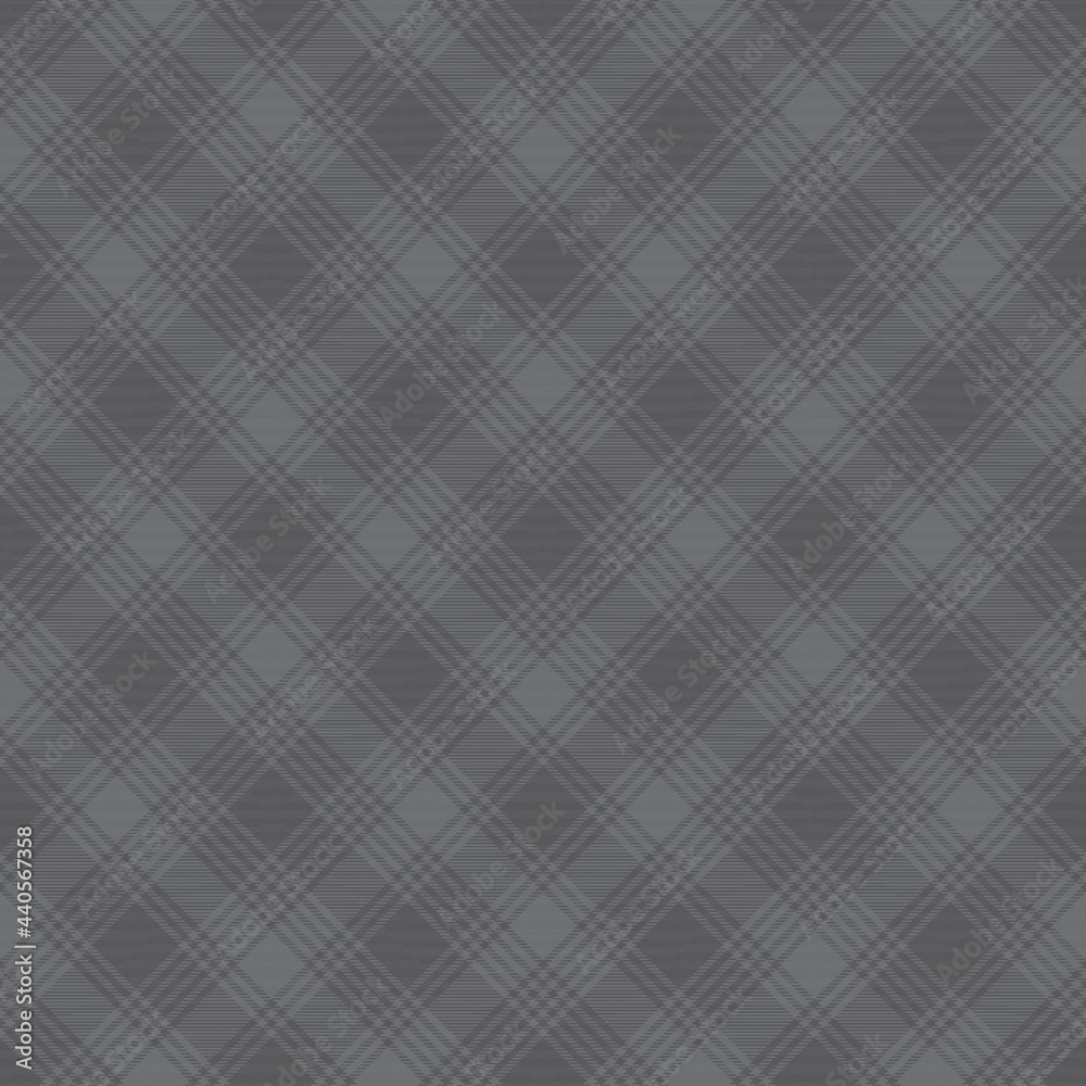 Fototapeta premium Grey Chevron Plaid Tartan textured Seamless Pattern Design
