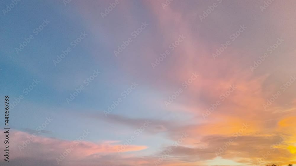 colorful sky with cloud in sunset time after raining, full HD video with colorful. colorful sky with cloud in sunset time after raining, full HD video with colorful.