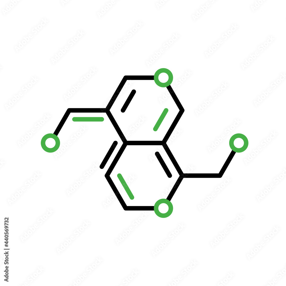 Fototapeta premium Molecule icon vector