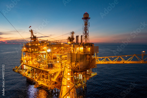Offshore platform or Oil and Gas processing platform that produce natural gas and condensate for petrochemical industry. Power and energy business