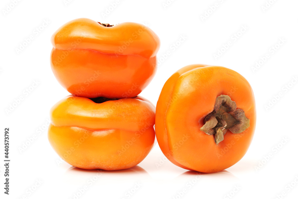 persimmon isolated on white background persimmon isolated on white background