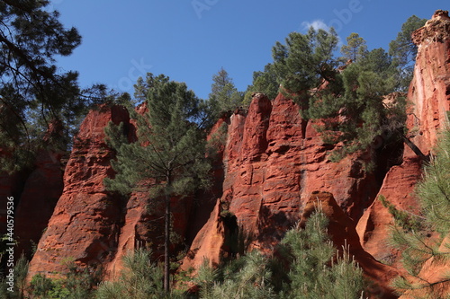 red rock canyon from the Roussillon Ocres