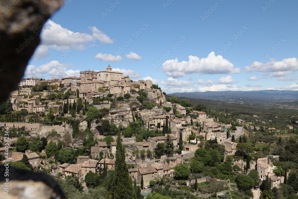 View of the city of Gordes