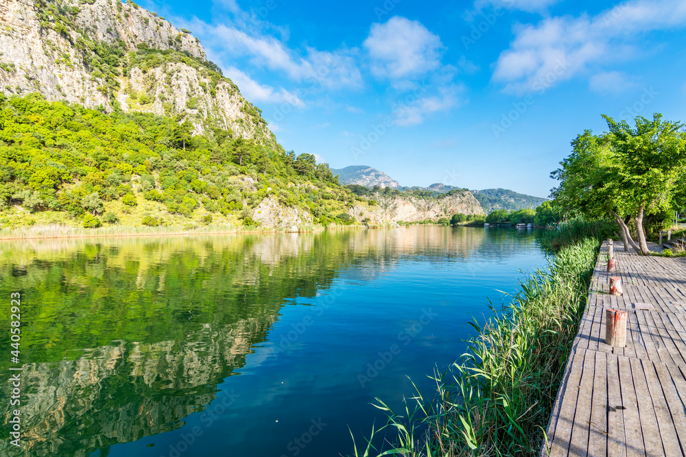 Obraz premium Dalyan canal view. Dalyan is populer tourist destination in Turkey.