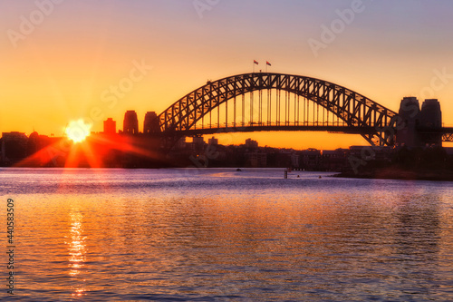 Sydney Balmain Bridge Sun star © Taras Vyshnya