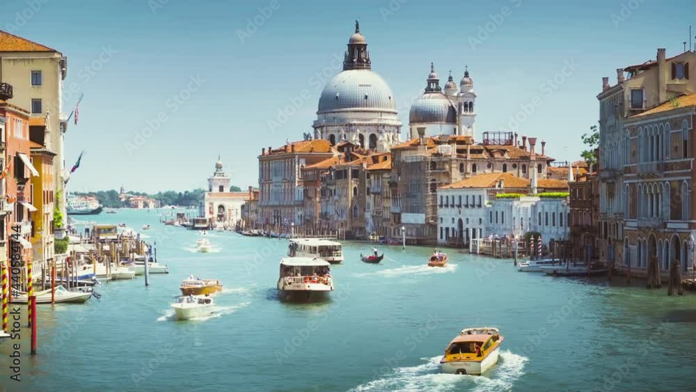 Grand Canal and Basilica Santa Maria Della Salute, Venice, Italy