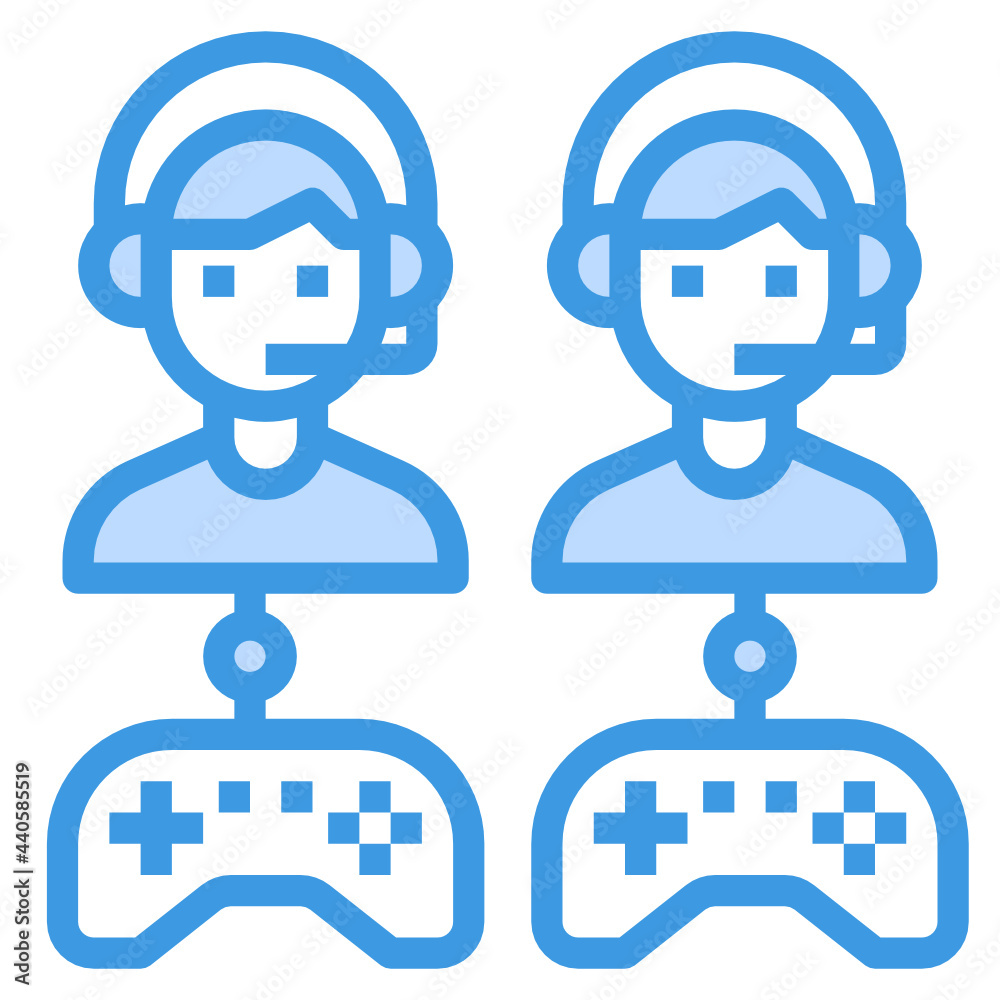 Battle blue outline icon Battle blue outline icon