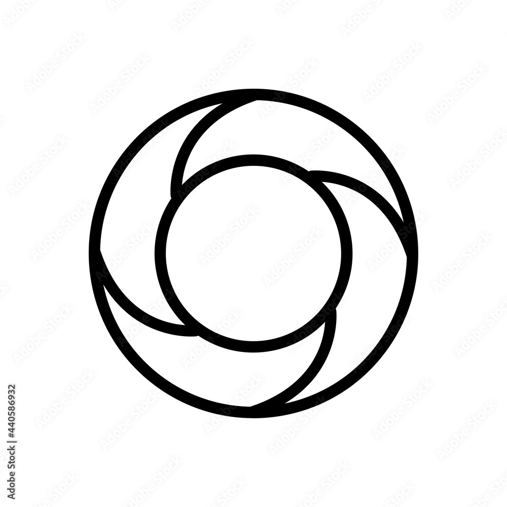 lens photography icon line style vector lens photography icon line style vector