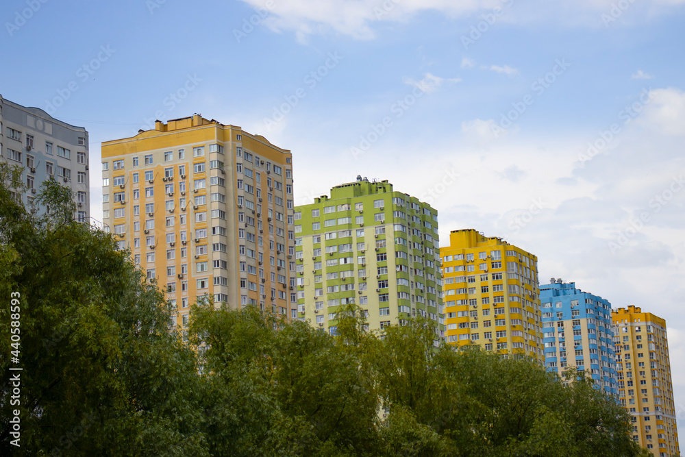 beautiful urban high-rise residential buildings