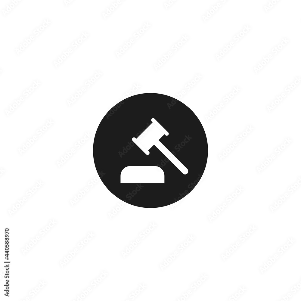 Hammer judge icon. Vector illustration for graphic design, Web, UI, app. Hammer judge icon. Vector illustration for graphic design, Web, UI, app.