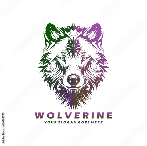 wolves hand drawn logo