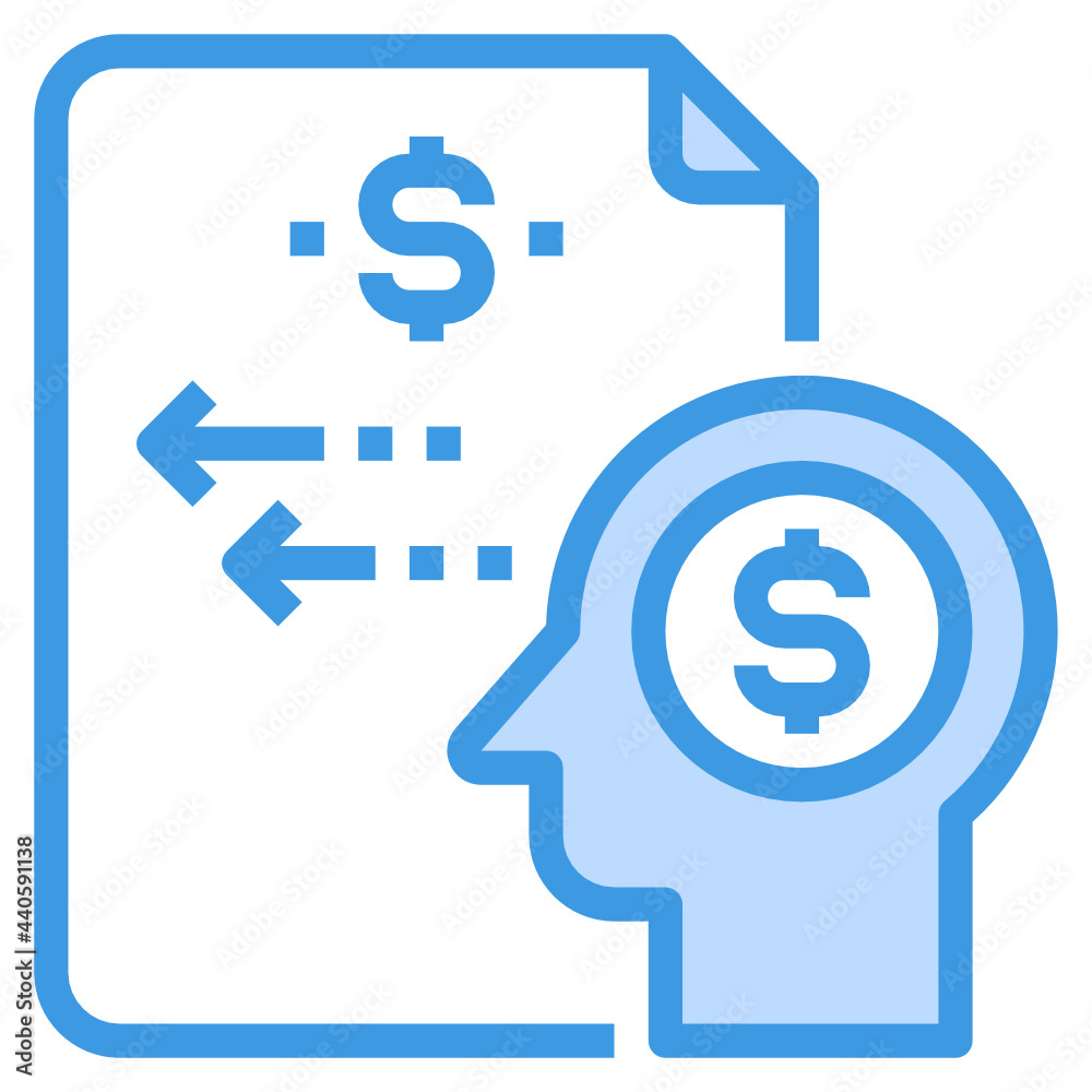 Mindset blue outline icon Mindset blue outline icon