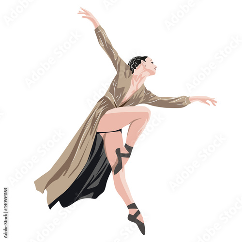girl dancing in dress and pointe