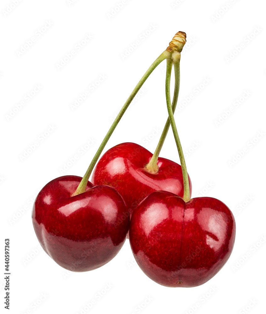 Cherry isolated on white background with clipping path Cherry isolated on white background with clipping path
