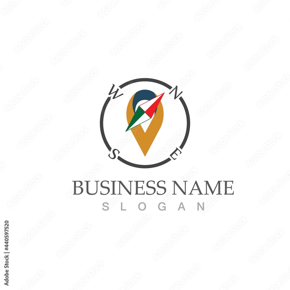 compass logo template vector icon illustration compass logo template vector icon illustration