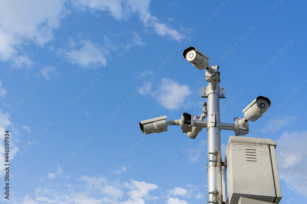 CCTV security in public places