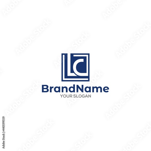 LC Square Logo Design Vector