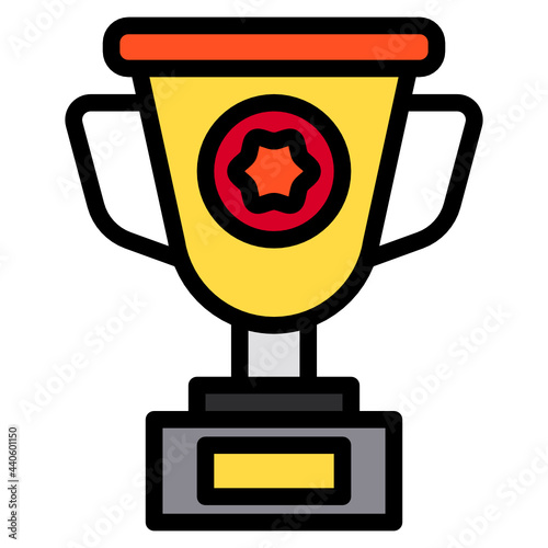Trophy line icon