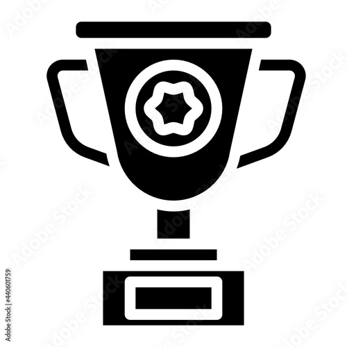 Trophy glyph icon