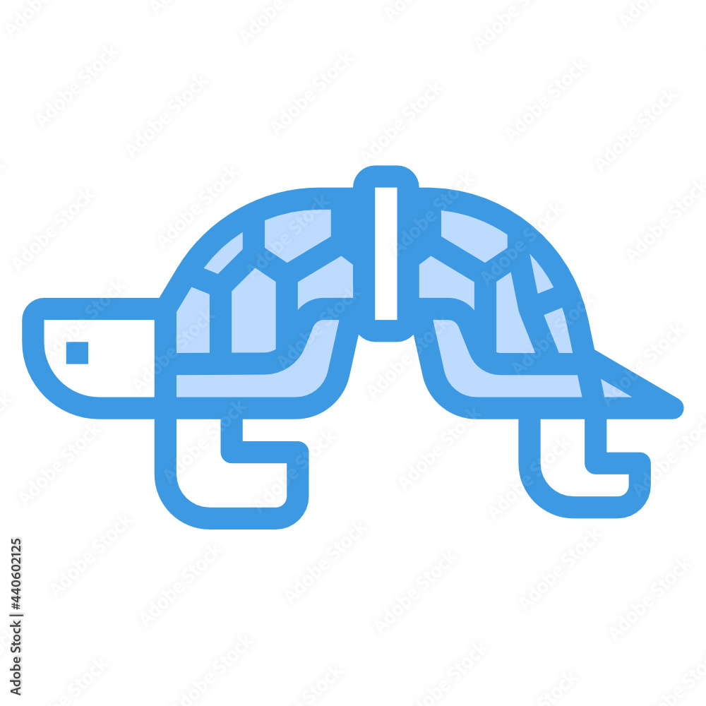 Turtle blue outline icon Turtle blue outline icon