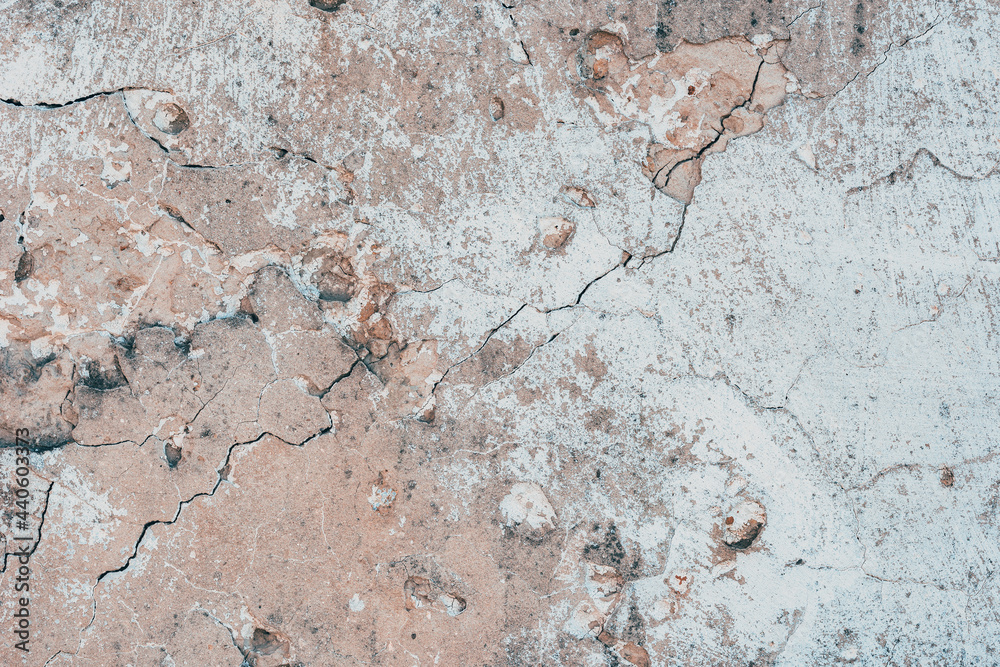 Fototapeta premium Old weathered cement wall as grunge background