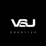 VSU Letter Initial Logo Design Template Vector Illustration