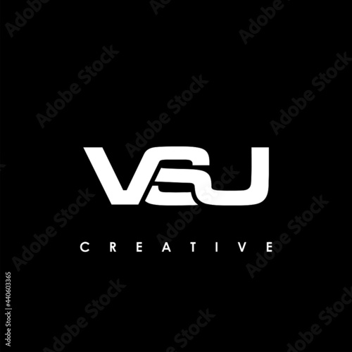 VSU Letter Initial Logo Design Template Vector Illustration photo