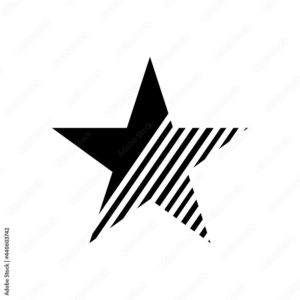 star stylized in American flag isolated icon images star stylized in American flag isolated icon images