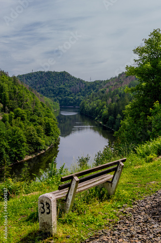 Wanderung um die Talsperre Hohenwarte am Thüringer Meer bei Ziegenrück photo