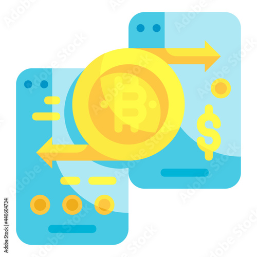 peer to peer flat icon