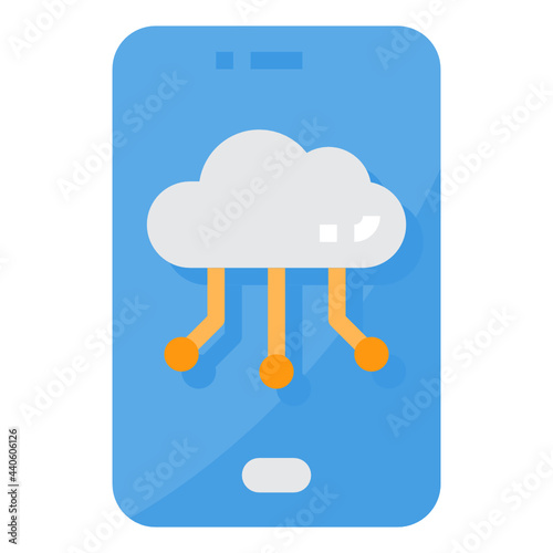 Cloud Computing flat icon