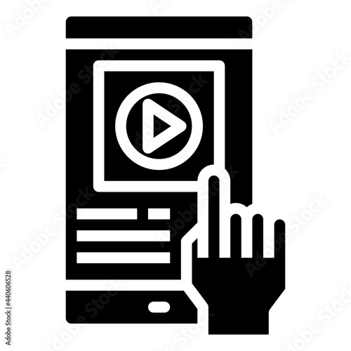 Online_screen glyph icon