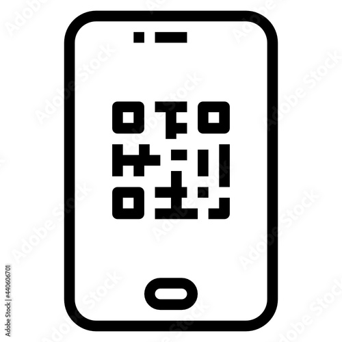 QR Code outline icon
