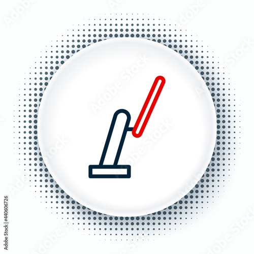 Line Windscreen wiper icon isolated on white background. Colorful outline concept. Vector