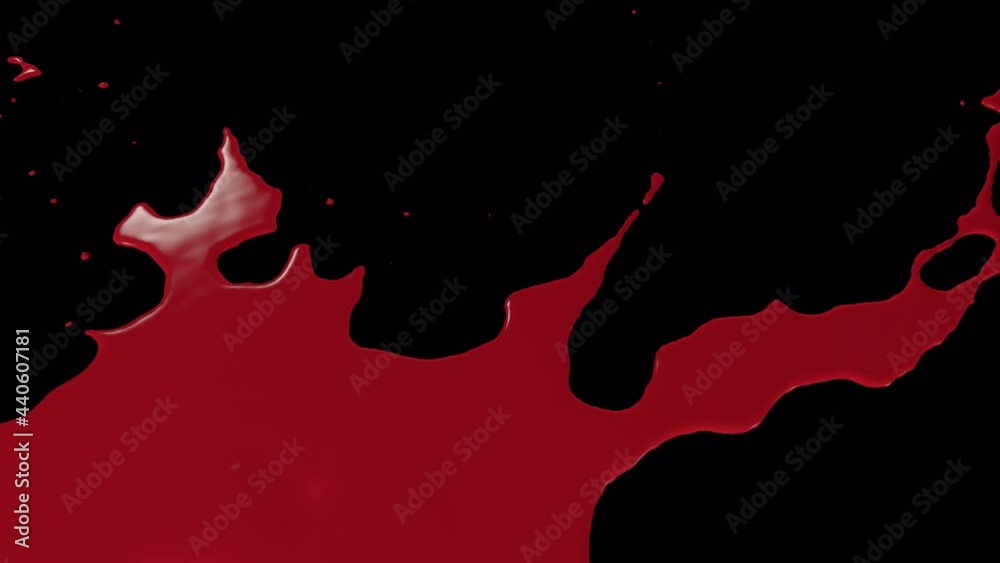 Blood 3D Simulation Red Liquid 
