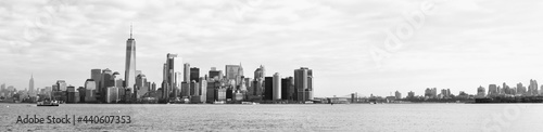 Panoramic View of Manhattan from Hudson River  New York  United States of America