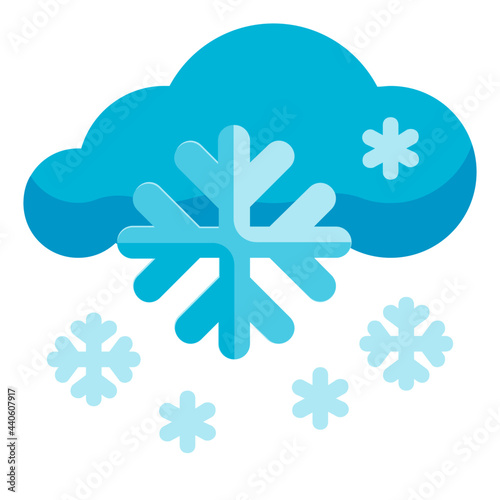 snow flat icon photo