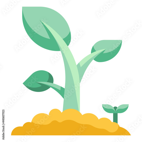 sprout flat icon
