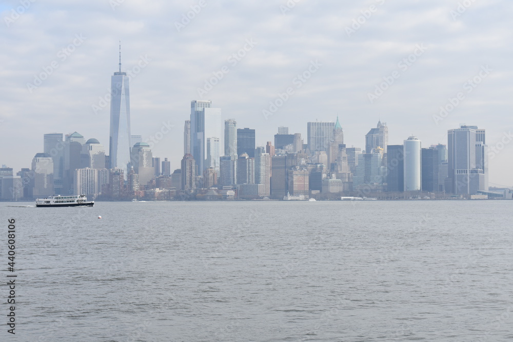 Manhattan View from River, New York, United States of America