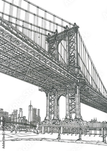 New York Architectural sketch