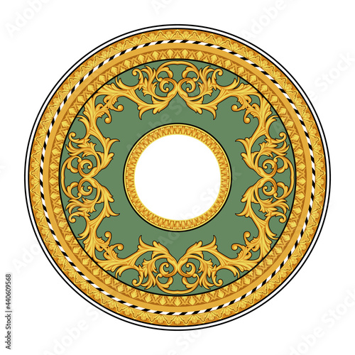 Design of plate in Baroque 1