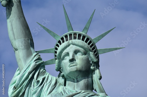 Close Up of the Statue of Liberty, New York American History, United States of America - Travel Voucher