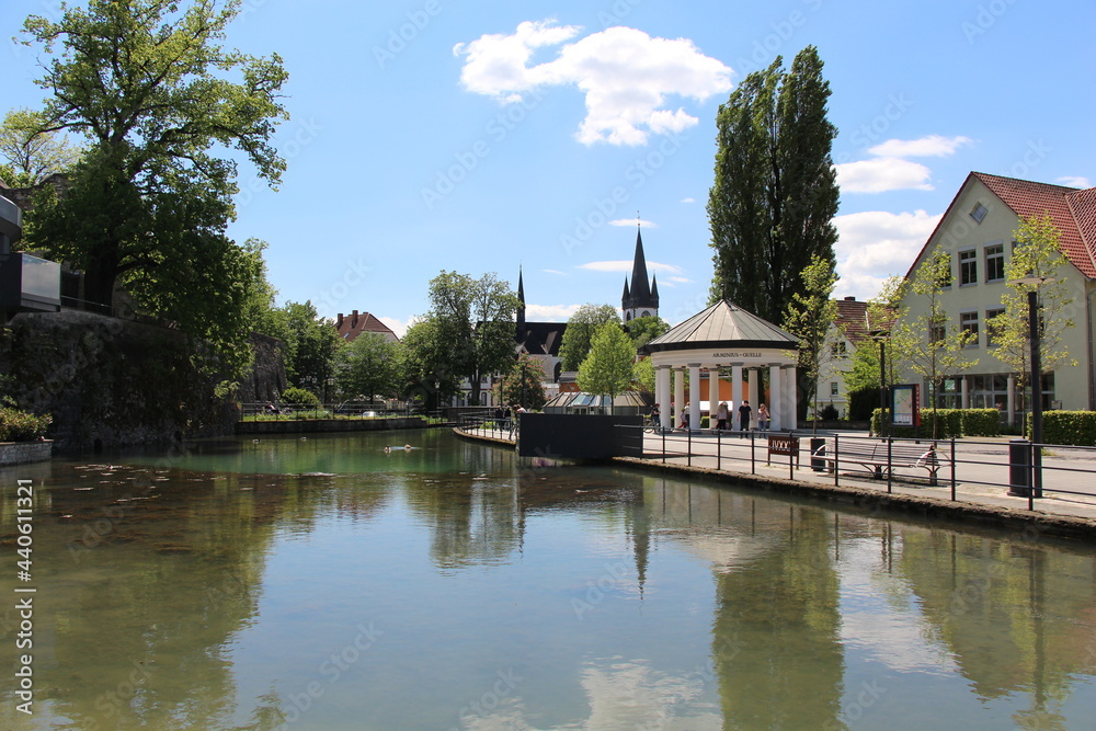 Die Quelle der Lippe in Bad Lippspringe Die Quelle der Lippe in Bad Lippspringe