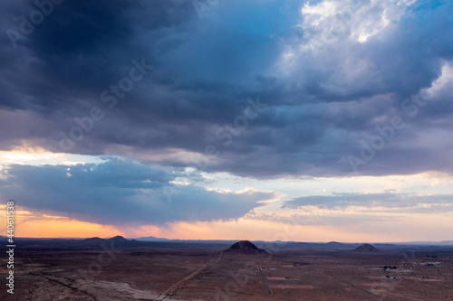 Storm forming over the Mojave Desert